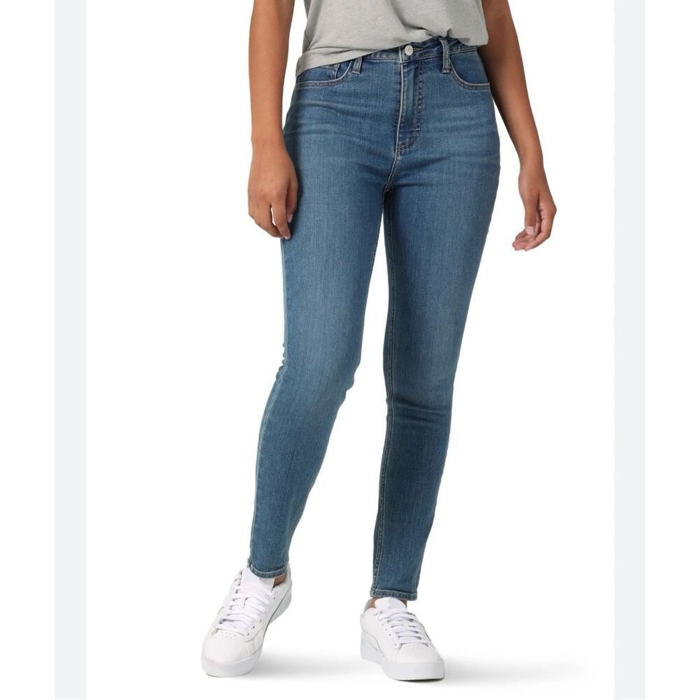 New Lee Women's Plus High Rise Skinny Jeans Size 12 P